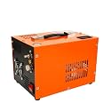 PCP Air Compressor 4500Psi 30Mpa Water/Oil-Free Air Pump Rifle Pistol Paintball Tank Power Supply Built-in 12V Car DC or Home 110V AC Household with Power Converter