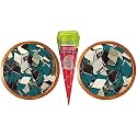 PD Craftozone 2 Different Variety Mirror Kit for Craft Work, mud Art, lippan Art, Fabric Art, madala Art,Jewellery Making (210 Pieces, 105 Each) Fabric Glue Cone (Combo of 2 - Diamond)