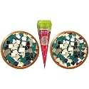 PD Craftozone 2 Different Variety Mirror Kit For Craft Work, Mud Art, Lippan Art, Fabric Art, Madala Art, Jewellery Making (210 Pieces, 105 Each) With Fabric Glue Cone (Combo Of 2 - Square),Green