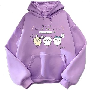 PDK Fashion Anime Couple Print Long Sleeves