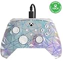 PDP Gaming REMATCH Enhanced Wired Gaming Controller: Licensed Xbox Series X|S Gamepad, Xbox One, Windows PC, Mappable Back Buttons, Customizable, Audio Control, Companion App: Frost Diamond (Metallic)