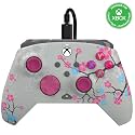 PDP Gaming REMATCH GLOW Enhanced Wired Controller: Licensed Gamepad for Xbox Series X|S, Xbox One, Windows PC, Mappable Back Buttons, Advanced Customizable App - Cherry Blossom (Pink Glow in the Dark)