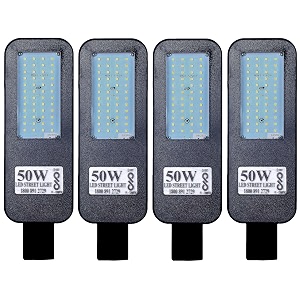 pe 50 watts bis approved led street light waterproof ip65 140 per watt lumens with 2 years warranty pack of 4