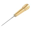 PE - Shoe Repair Tool - Wooden Handle Canvas Leather Working Sewing Shoe Repair Awl Tool 5 inch - Reddish Brown (Pack of 1)