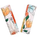 Pea Pod Baby Car Seat Strap Cover 2 Pack Retro Floral Car Seat Straps Shoulder Pads, Seat Belt Cushions Pads for Infant Car Seats, Stroller, Pushchair