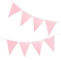 Peach Pennant Banner,Peach Vintage Double Sided Triangle Flag，for Party Decoration,Pack of 30pcs Triangle Flag
