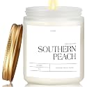 Peach Scented Candles for Home, 9oz Natural Non Toxic Soy Candles