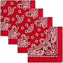 The Peacock Crew Premium Soft Cotton Bandanas Pack for Men and Women Paisley 22 x 22 inches