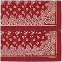 The Peacock Crew Premium Soft Cotton Bandanas Pack for Men and Women Paisley 22 x 22 inches