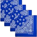 The Peacock Crew Premium Soft Cotton Bandanas Pack for Men and Women Paisley 22 x 22 inches