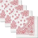 The Peacock Crew Premium Soft Cotton Bandanas Pack for Men and Women Paisley 22 x 22 inches