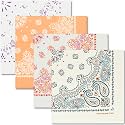 The Peacock Crew Premium Soft Cotton Bandanas Pack for Men and Women Paisley 22 x 22 inches