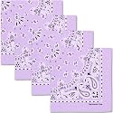 The Peacock Crew Premium Soft Cotton Bandanas Pack for Men and Women Paisley 22 x 22 inches