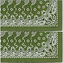 The Peacock Crew Premium Soft Cotton Bandanas Pack for Men and Women Paisley 22 x 22 inches