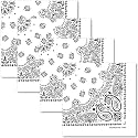 The Peacock Crew Premium Soft Cotton Bandanas Pack for Men and Women Paisley 22 x 22 inches