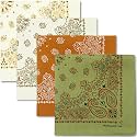 The Peacock Crew Premium Soft Cotton Bandanas Pack for Men and Women Paisley 22 x 22 inches