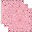 The Peacock Crew Premium Soft Cotton Bandanas Pack for Men and Women Paisley 22 x 22 inches