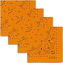 The Peacock Crew Premium Soft Cotton Bandanas Pack for Men and Women Paisley 22 x 22 inches