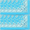 The Peacock Crew Premium Soft Cotton Bandanas Pack for Men and Women Paisley 22 x 22 inches