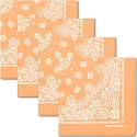 The Peacock Crew Premium Soft Cotton Bandanas Pack for Men and Women Paisley 22 x 22 inches