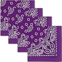 The Peacock Crew Premium Soft Cotton Bandanas Pack for Men and Women Paisley 22 x 22 inches