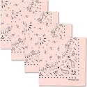 The Peacock Crew Premium Soft Cotton Bandanas Pack for Men and Women Paisley 22 x 22 inches