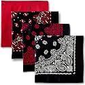 The Peacock Crew Premium Soft Cotton Bandanas Pack for Men and Women Paisley 22 x 22 inches