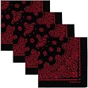 The Peacock Crew Premium Soft Cotton Bandanas Pack for Men and Women Paisley 22 x 22 inches
