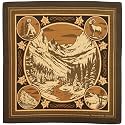 The Peacock Crew Premium Soft Cotton Designer Bandana for Men and Women 22x22 in