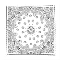 The Peacock Crew Premium Soft Cotton Designer Bandana for Men and Women 22x22 in