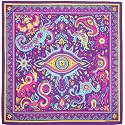 The Peacock Crew Premium Soft Cotton Designer Bandana for Men and Women 22x22 in
