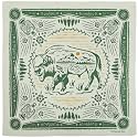The Peacock Crew Premium Soft Cotton Designer Bandana for Men and Women 22x22 in