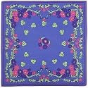 The Peacock Crew Premium Soft Cotton Designer Bandana for Men and Women 22x22 in