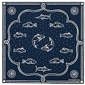 The Peacock Crew Premium Soft Cotton Designer Bandana for Men and Women 22x22 in