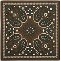 The Peacock Crew Premium Soft Cotton Designer Bandana for Men and Women 22x22 in