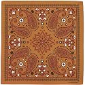 The Peacock Crew Premium Soft Cotton Designer Bandana for Men and Women 22x22 in