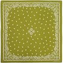 The Peacock Crew Premium Soft Cotton Designer Bandana for Men and Women 22x22 in