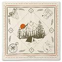 The Peacock Crew Premium Soft Cotton Designer Bandana for Men and Women 22x22 in
