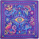 The Peacock Crew Premium Soft Cotton Designer Bandana for Men and Women 22x22 in
