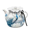 Peacock Tea Cosy Stain Resistant Insulated Teapot Dust Cover for Home Kitchen Decor Tea Cozies Both Sides Can Be Used Teapot Cozy Breakfast Warmer