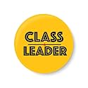 PEACOCKRIDE Class Leader I School I Pin Badge (Metal, Multicolour,58mm)