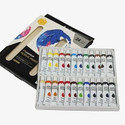 PEACORA Acrylic Paint Tube Set 24 Colors 12ml Perfect for Canvas, Wood, Fabric, Leather