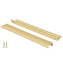 Peaha 10 Pack 10-1/16" Gold Cabinet Handles Finger Pulls for Cabinets