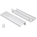 Peaha 10 Pack 3-3/4" Brushed Nickel Cabinet Pulls Finger Pulls