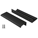 Peaha 10 Pack 3-3/4" Black Cabinet Handles Finger Pulls for Cabinets