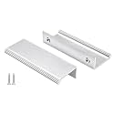 Peaha 10 Pack 3" Brushed Nickel Cabinet Pulls Drawer Handles Finger Pulls