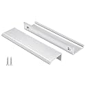 Peaha 10 Pack 4" Brushed Nickel Cabinet Pulls Drawer Handles Finger Pulls