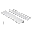 Peaha 10 Pack 5-1/16" Brushed Nickel Cabinet Pulls Finger Pulls