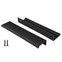 Peaha 10 Pack 5-1/16" Black Cabinet Handles Finger Pulls for Cabinets