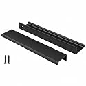 Peaha 10 Pack 6-5/16" Black Cabinet Handles Finger Pulls for Cabinets
